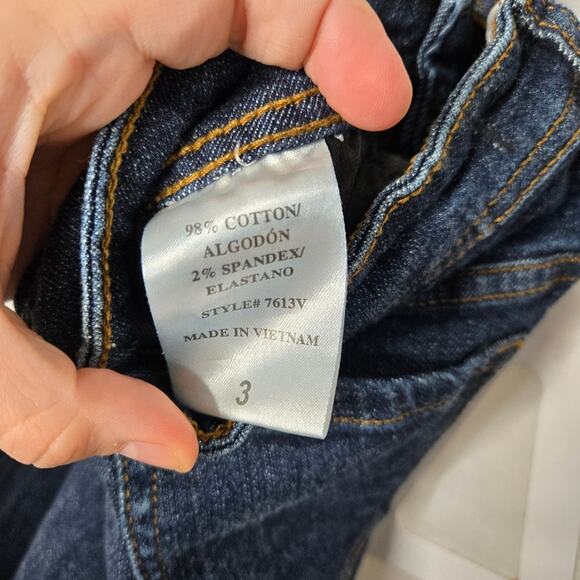 Eunina Dark Wash Maxwell Low Rise Super Skinny Jeans Womens 3 Y2K Preppy Skater - Picture 5 of 5